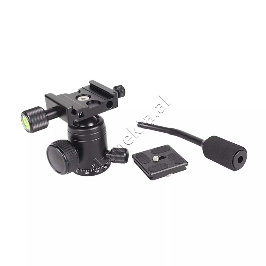 tjetertjeter Profesional Tripod, Fibra Karboni, 1/4" Video - Thumbnail 11