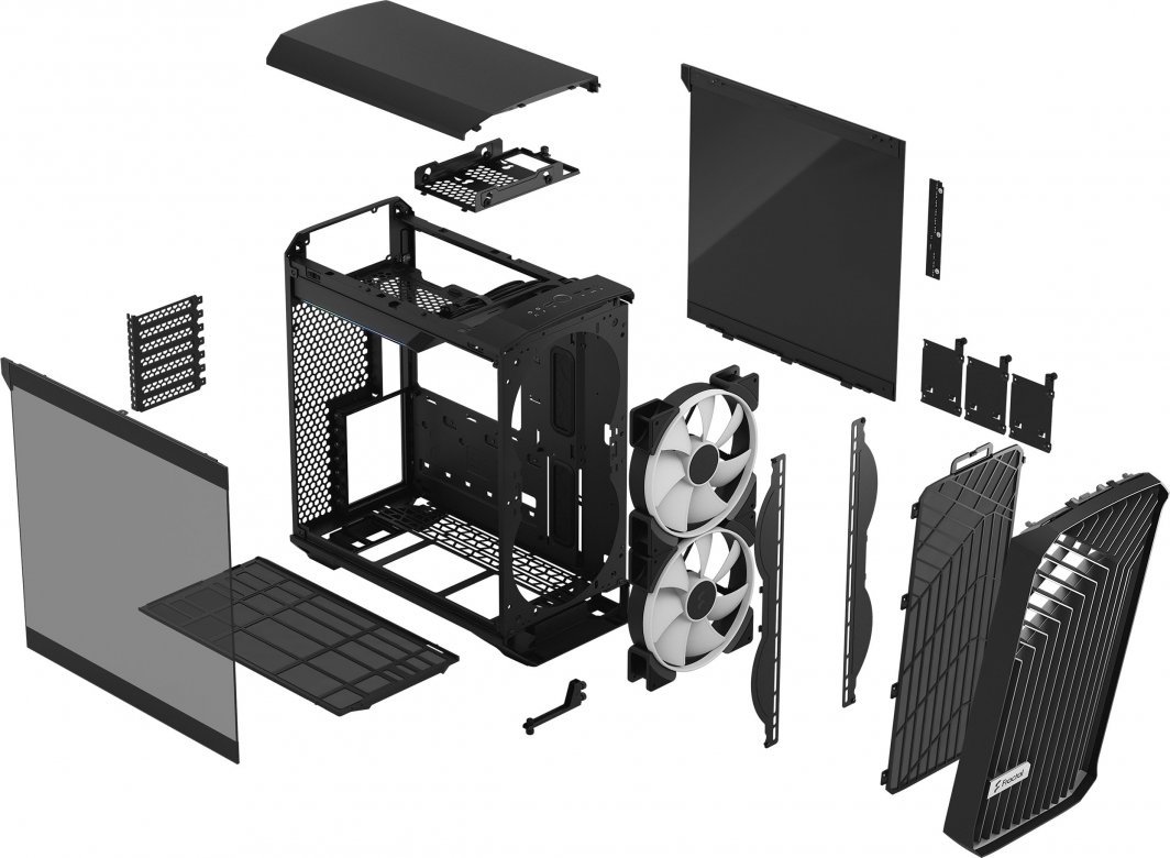 Fractal Design Torrent Compact RGB Case, Black TG Light Tint, Midi Tower - Thumbnail 21