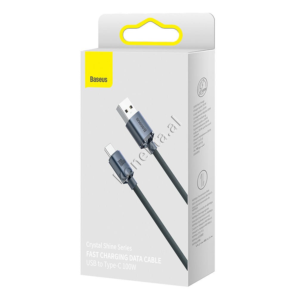 Baseus USB Ne Type-C Charging Cable, 100W, 1.2m - Thumbnail 2