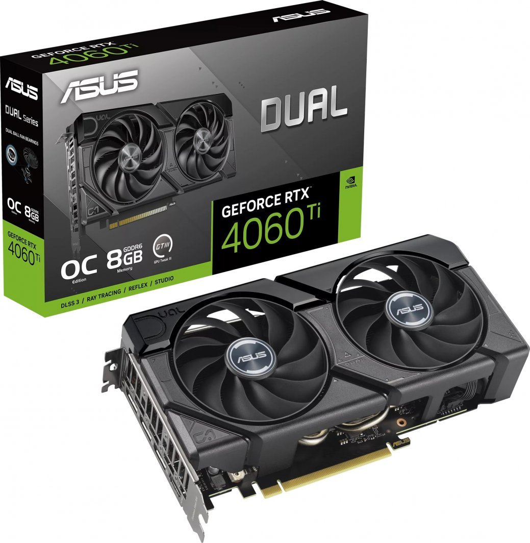 ASUS Dual GeForce RTX 4060 Ti EVO OC 8GB GDDR6 Graphics Card - Image 1