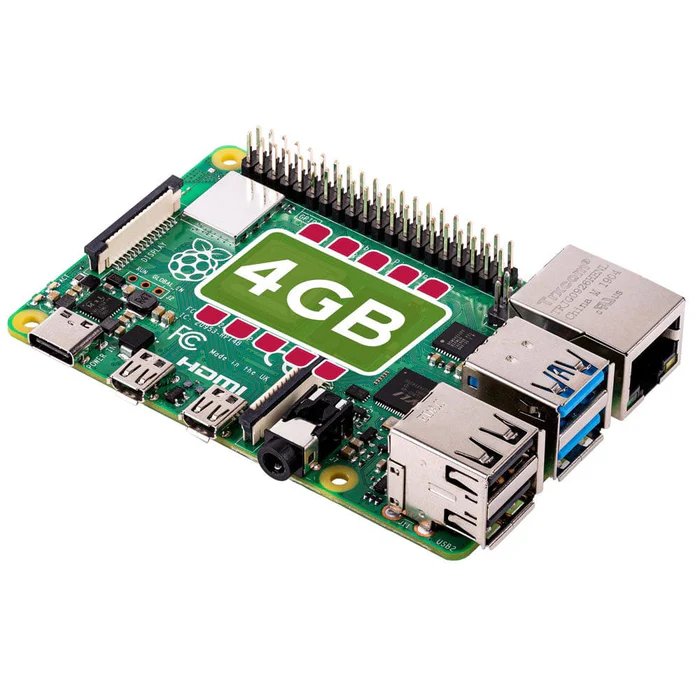 Raspberry Pi 4 Single-board Computer, 4GB RAM - Image 1