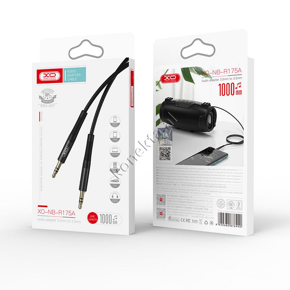 XO Aux Cable, 3.5mm, 1m - Thumbnail 2
