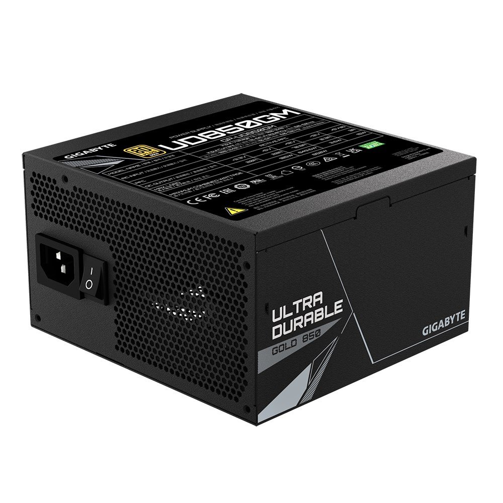 Gigabyte UD850GM Power Supply, 20+4 pin ATX, 850 W, Black - Thumbnail 3