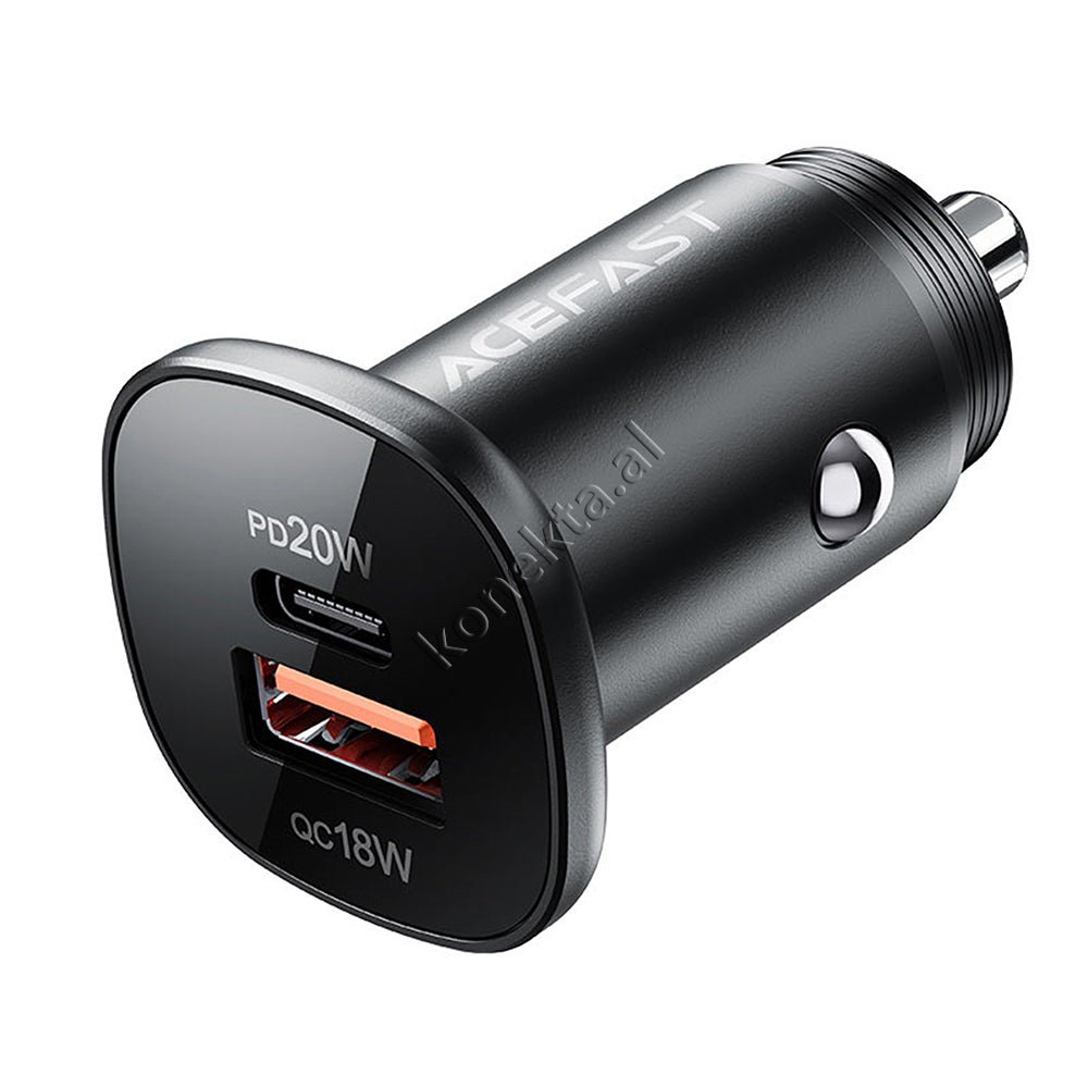 AceFast Car Charger 38W with USB and Type-C Ports - Thumbnail 6