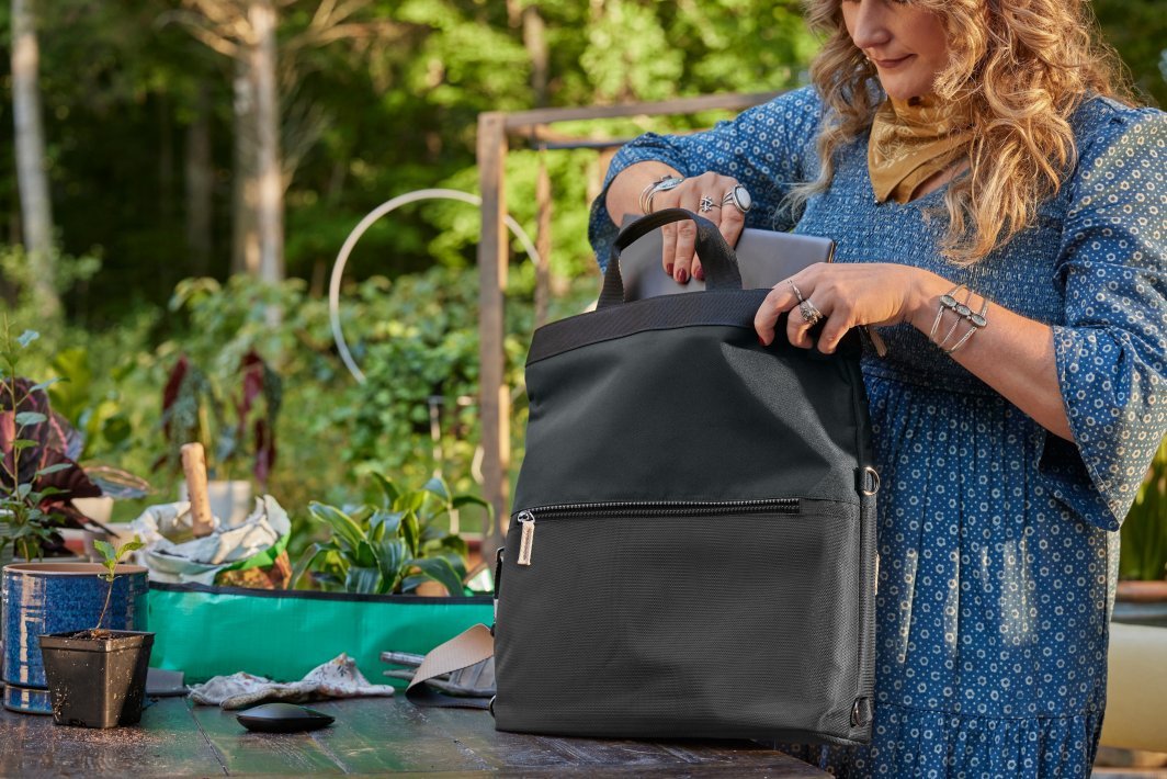 HP 14 Convertible Laptop Bag, Black - Thumbnail 6