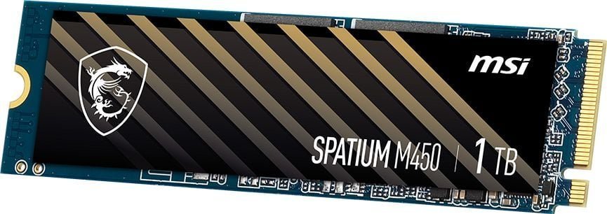 MSI Spatium M450 SSD, 1TB, M.2 2280 PCI-E x4 Gen4 NVMe - Thumbnail 2
