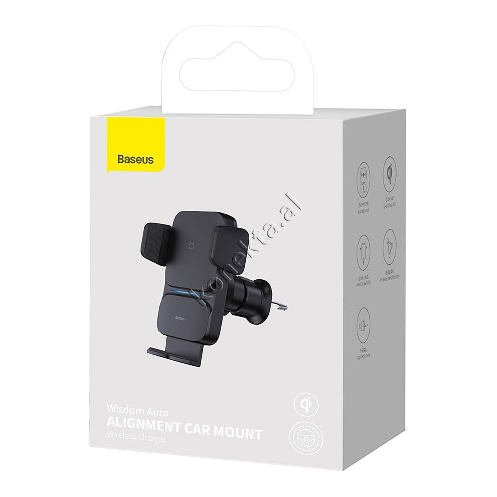Baseus Mbajtese Celulari Per Makine Me Karikim Wireless, E Zeze - Thumbnail 2