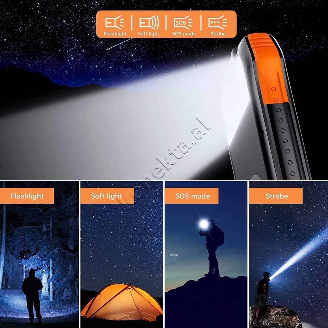 Choetech 20000mAh Solar Panel Power Bank, Black, Orange, White, Blue, Green - Thumbnail 14