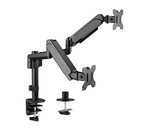 Gembird MA-DA2P-01 Monitor Mount, 17-32", 9kg, VESA 100x100, Black - Image 1