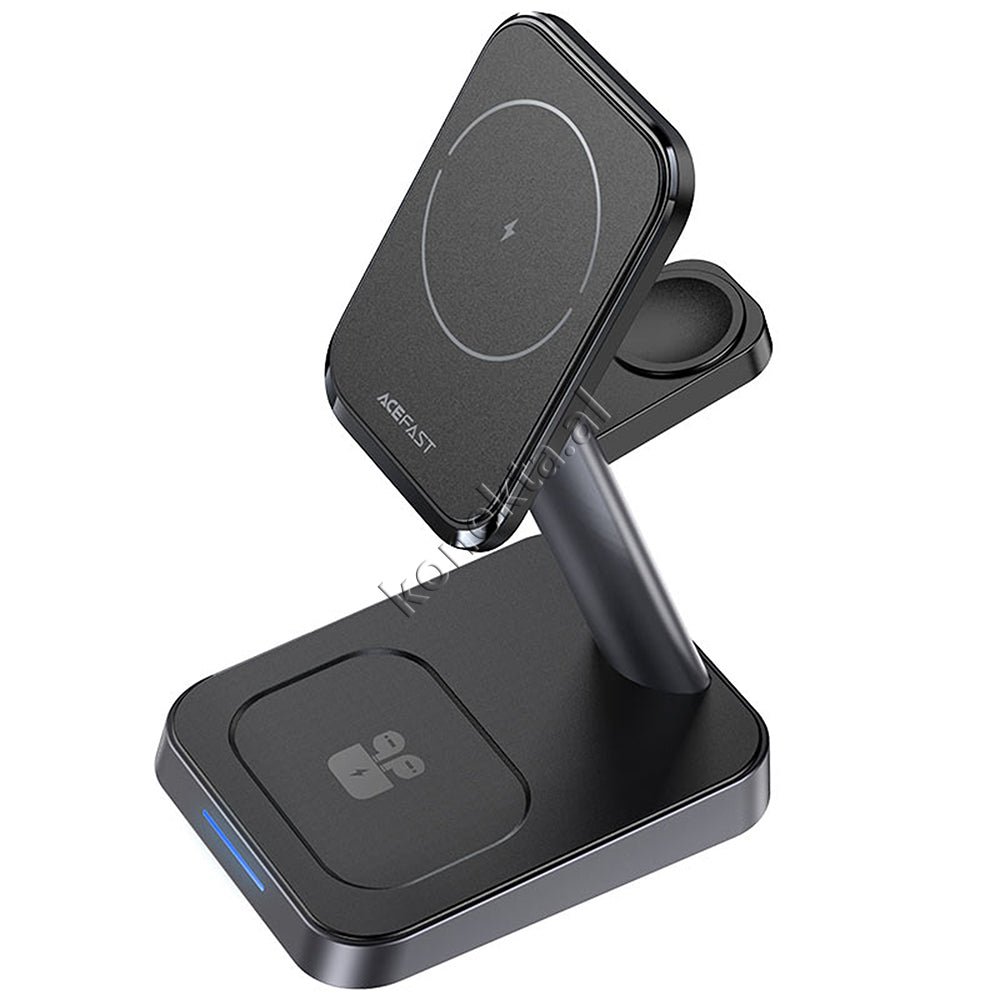 AceFast Wireless Charger, 3 in 1, Black - Thumbnail 3