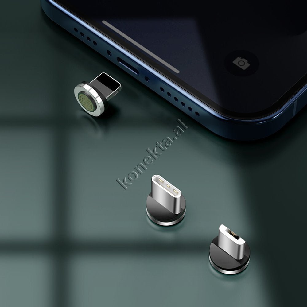 Baseus Kabell Karikimi 3 Ne 1 Me Tre Koka Te Ndryshme Iphone / Type-c / Micro, E Bardhe, 1m, 3A - Thumbnail 3
