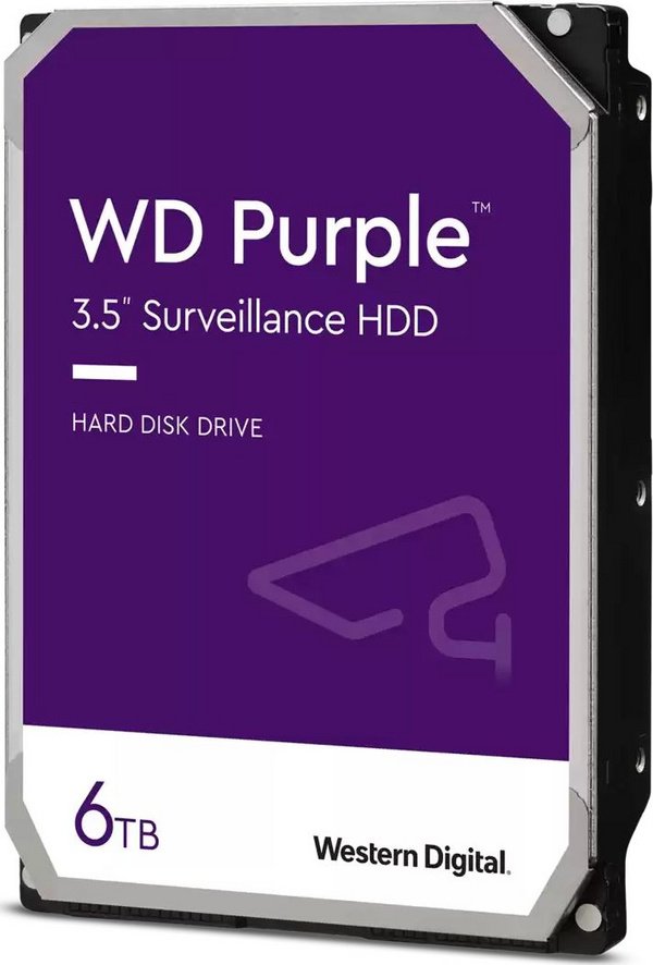 WD Purple Hard Disk, 3.5'', 6TB, SATA III, Violet - Image 1