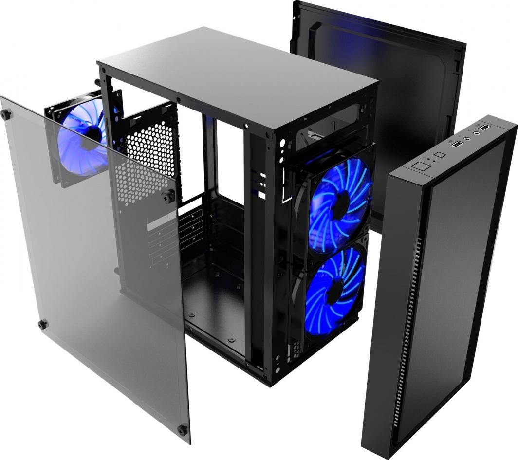 Gembird Fornax 960B Case, Mini Tower - Thumbnail 5
