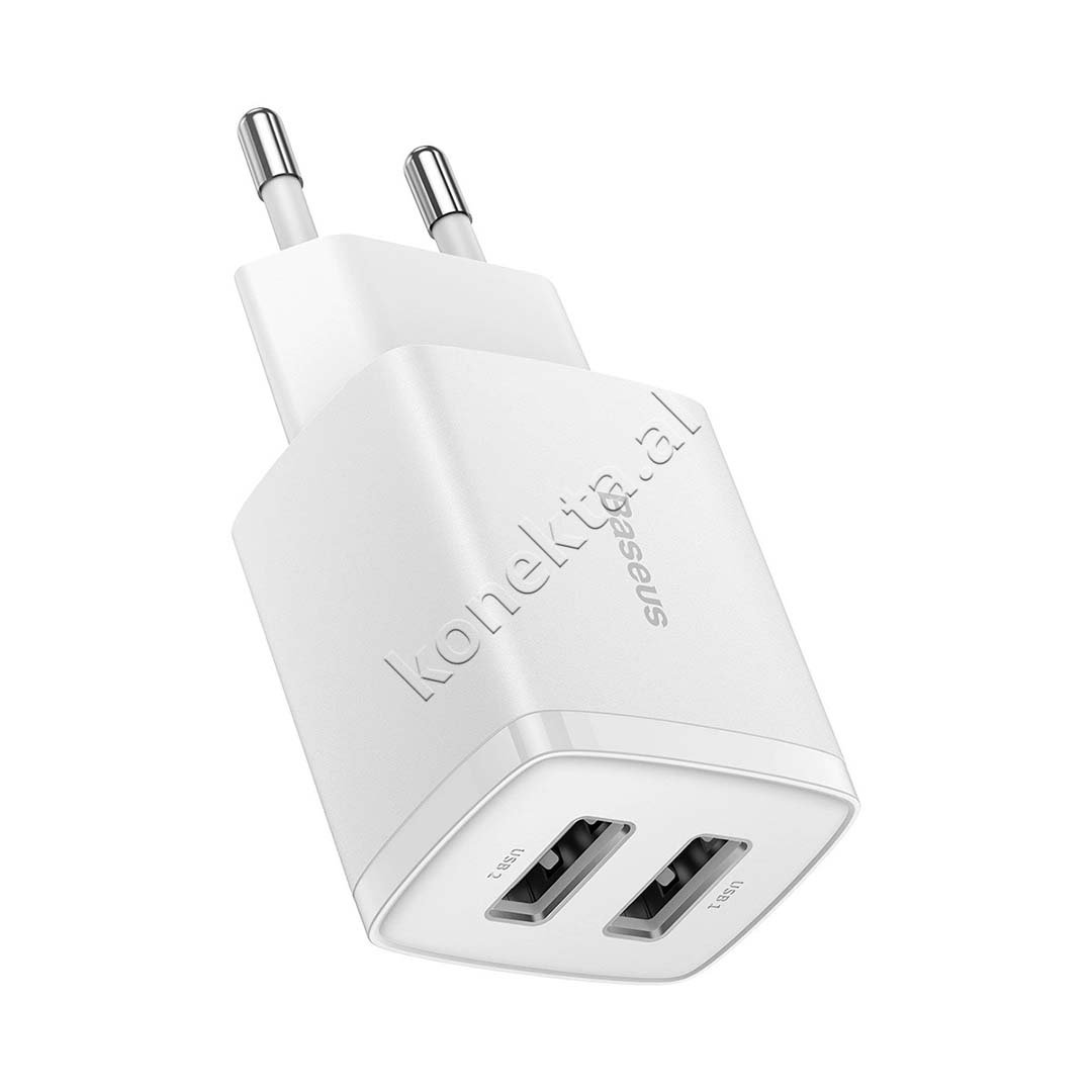 Baseus Charger, 10.5W, Dual USB-A Ports - Thumbnail 3