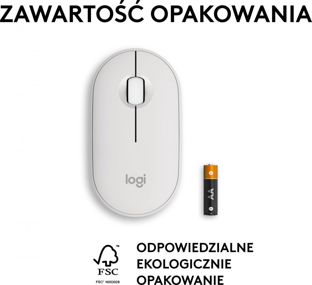 Logitech Pebble 2 M350s Mouse, White - Thumbnail 8