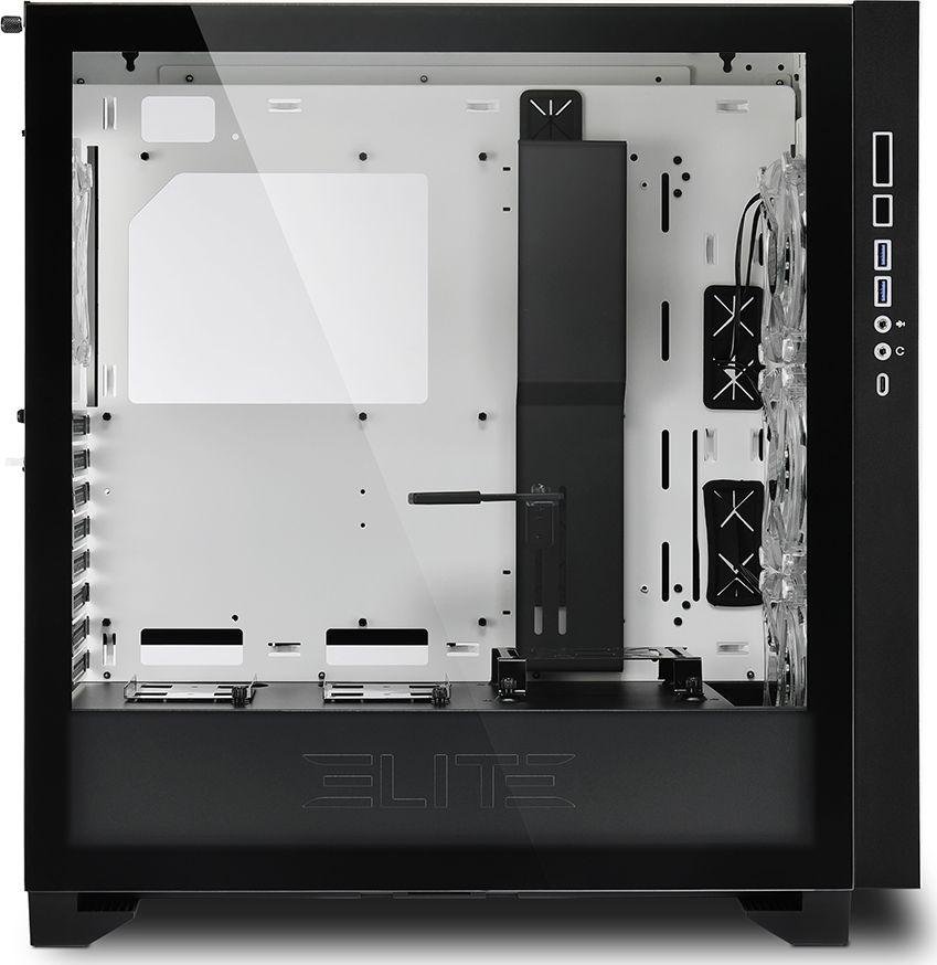 Sharkoon Elite Shark CA300T ARGB Case, White, Full Tower - Thumbnail 4