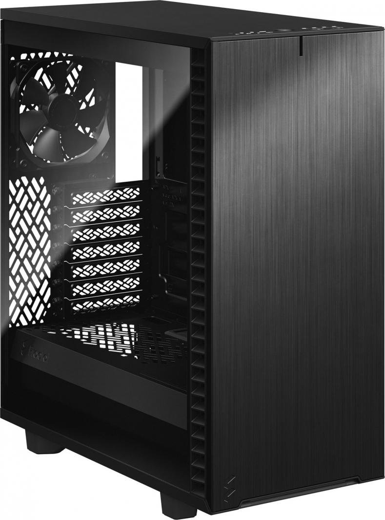 Fractal Design Define 7 Compact Case, Black, TG Light Tint, Midi Tower - Thumbnail 2
