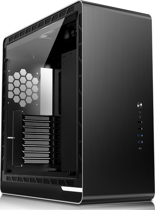 Jonsbo UMX6S TG Case, Black, Full Tower - Thumbnail 2