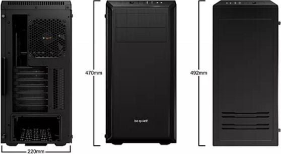 Be quiet! PURE BASE 600 Case, Black - Thumbnail 8