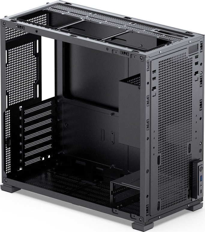Jonsbo D41 Case, Tempered Glass, Black - Thumbnail 6