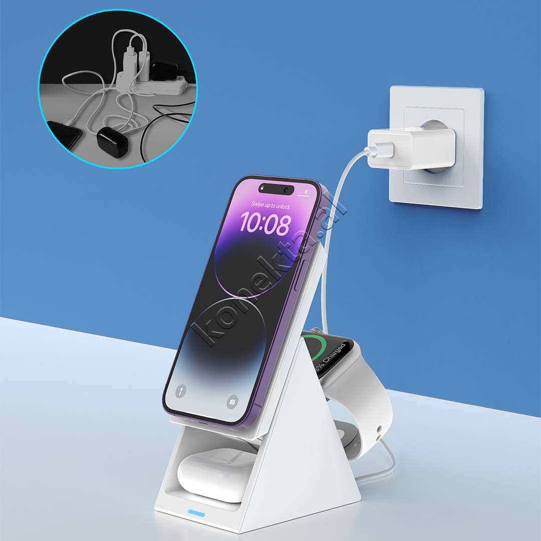 Choetech Wireless Charger 3 Ne 1 Magnetic - Thumbnail 4