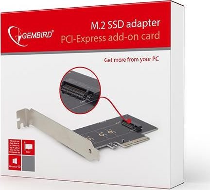 Gembird PCIe 3.0 x4 Controller - M.2 M-key - Image 1