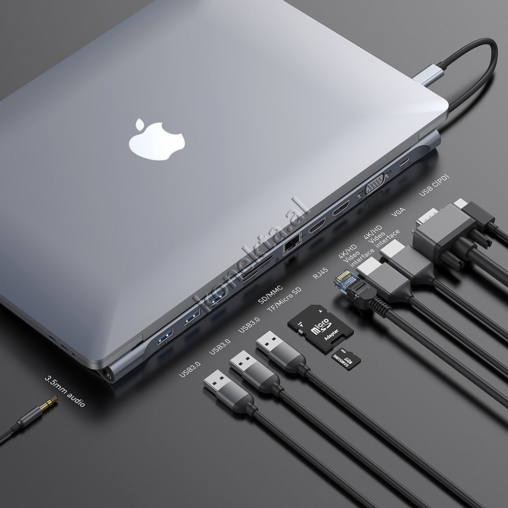 Baseus Laptop Adapter 11 in 1 Type-C - Thumbnail 7