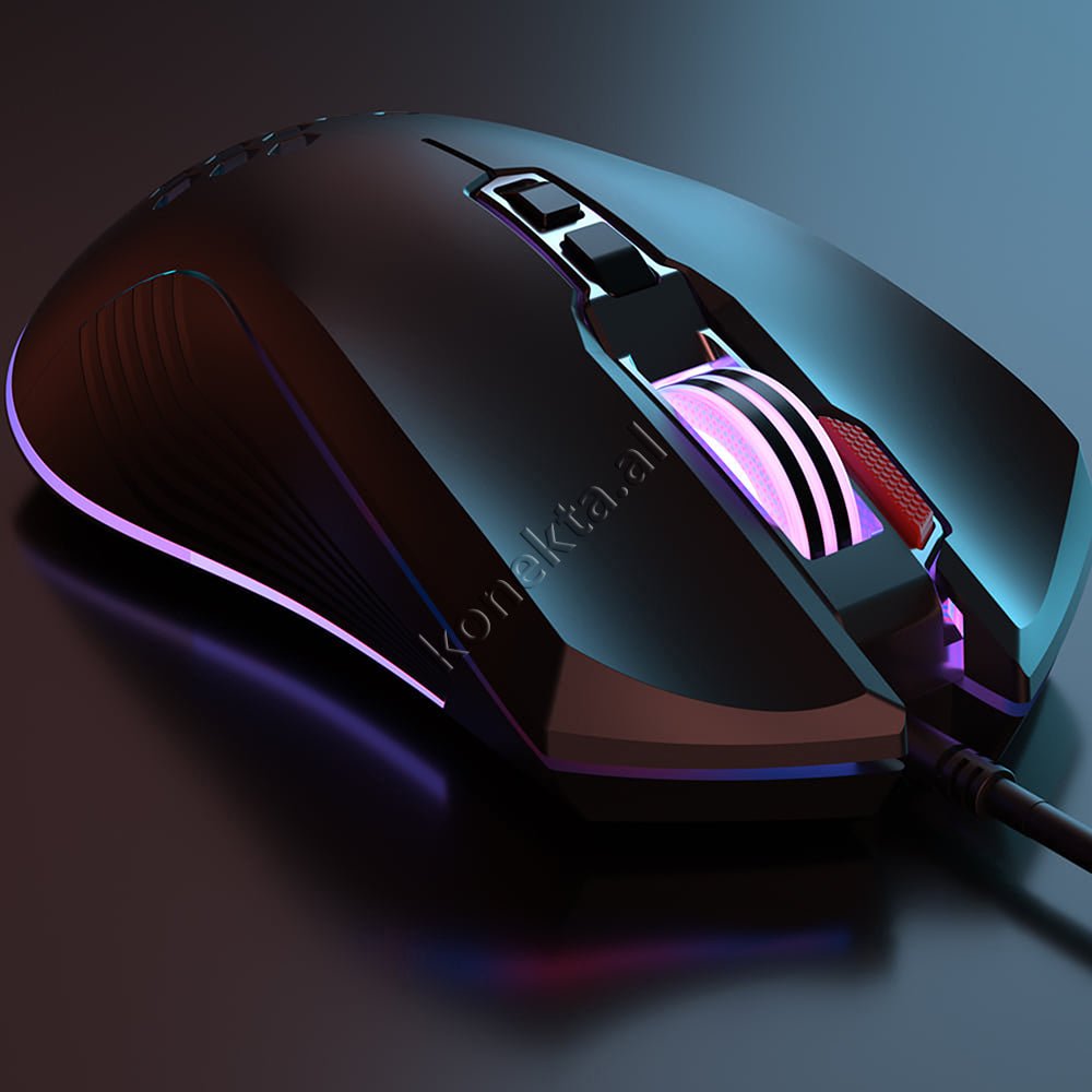 XO Gaming Mouse, Black, Lighting - Thumbnail 5