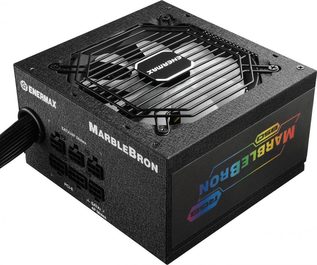 Enermax MarbleBron RGB EMB850EWT-RGB ATX Power Supply, 850W - Thumbnail 3
