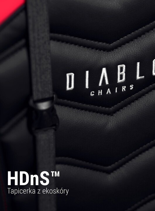 Diablo Chairs X-Ray Gaming Chair, XL, Black / Red - Thumbnail 6