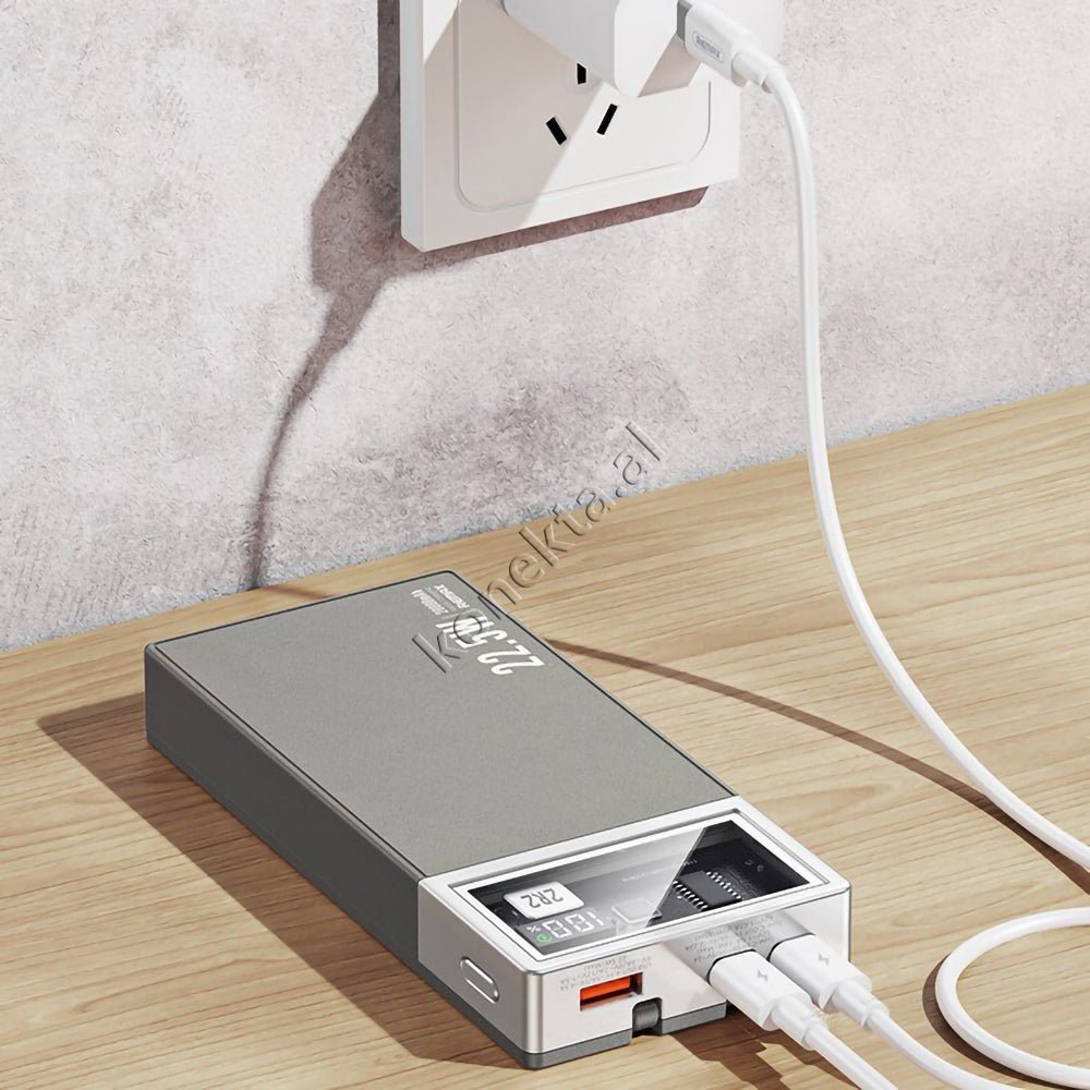 Remax 20000mAh External Battery, Blue / Silver - Thumbnail 9