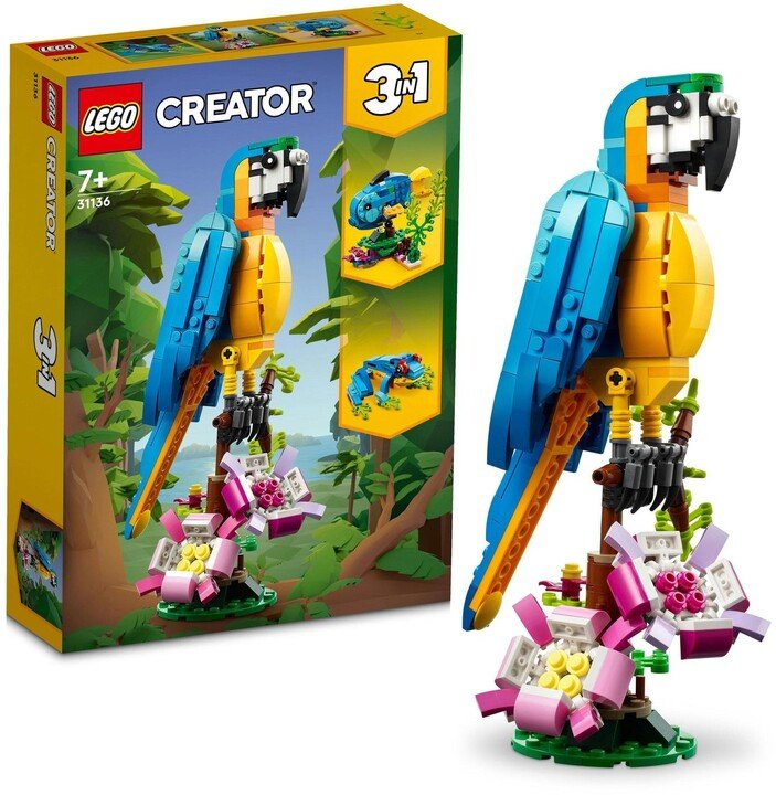 LEGO Creator 31136 Exotic parrot Set, 253 pieces - Image 1