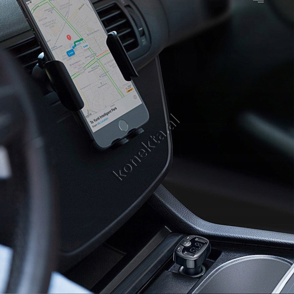 Baseus Car Charger with Bluetooth MP3 and Battery Status Display - Thumbnail 4