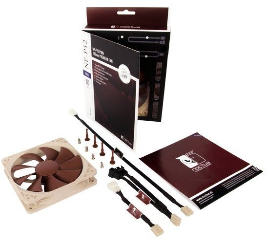 Noctua NF-P12 PWM Fan, 120 mm, Brown - White - Thumbnail 4