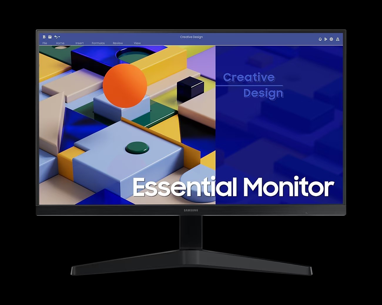 Samsung Essential S3 S31C Monitor, 24" FHD, 75Hz - Image 1