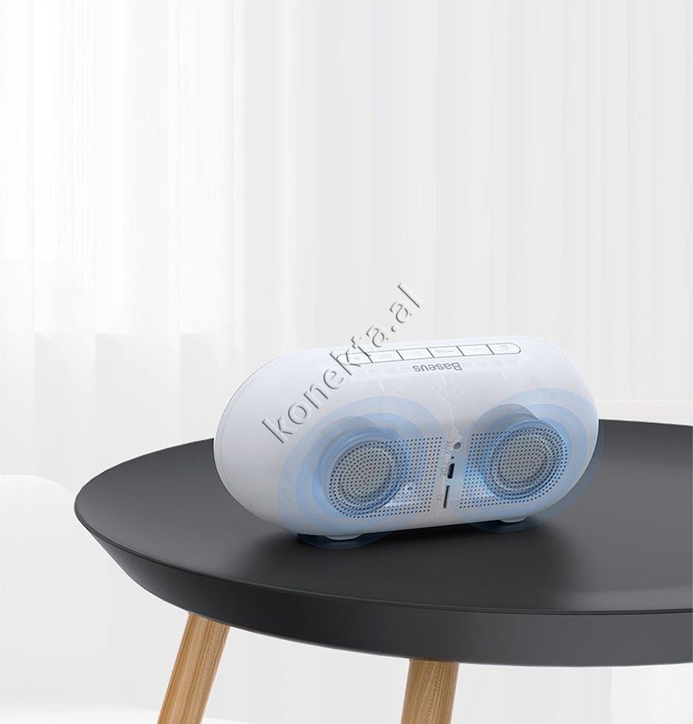 Baseus Bluetooth Speaker, White / Black - Thumbnail 5