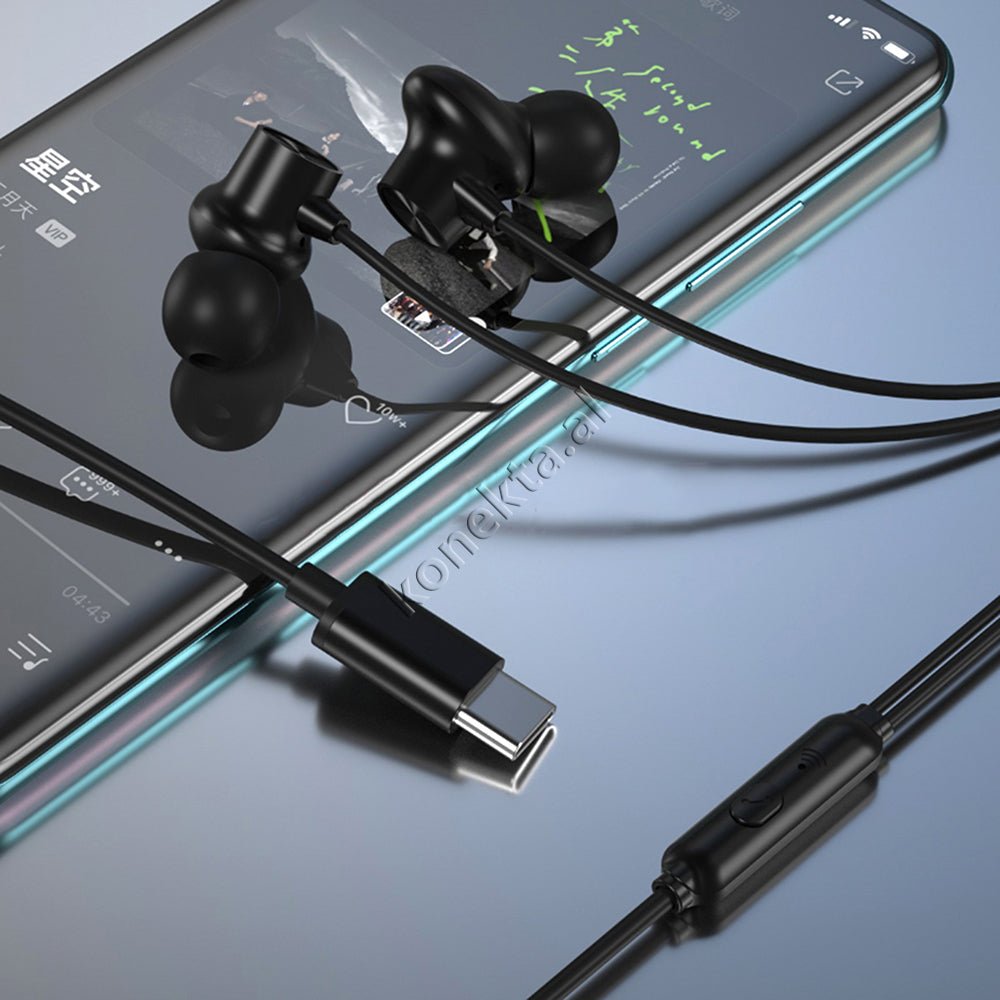 XO Kufje Me Kabell Dhe Fishe Audio Type-C - Thumbnail 6