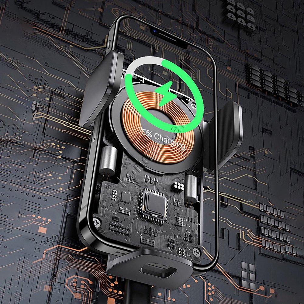 Baseus Mbajtese Celulari Per Makine Me Karikim Wireless, E Zeze - Thumbnail 14