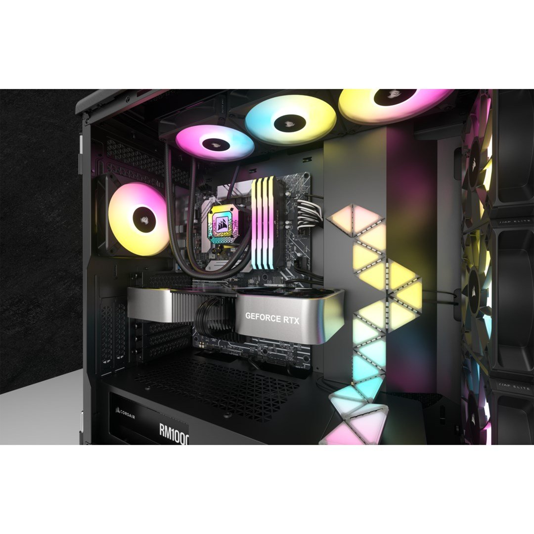Corsair iCUE H150i ELITE CAPELLIX XT Cooler, 12 cm, Black - Thumbnail 12