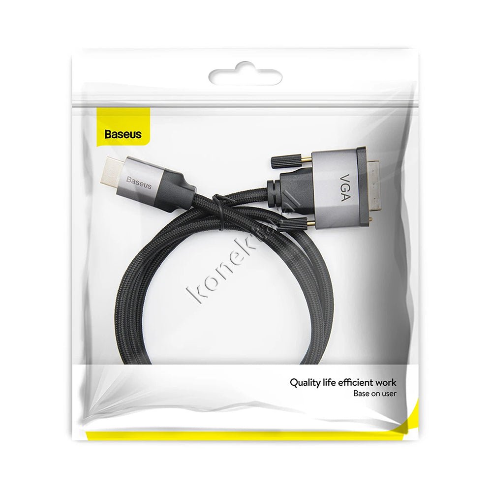 Baseus HDMI-VGA Cable, 1m - Thumbnail 2