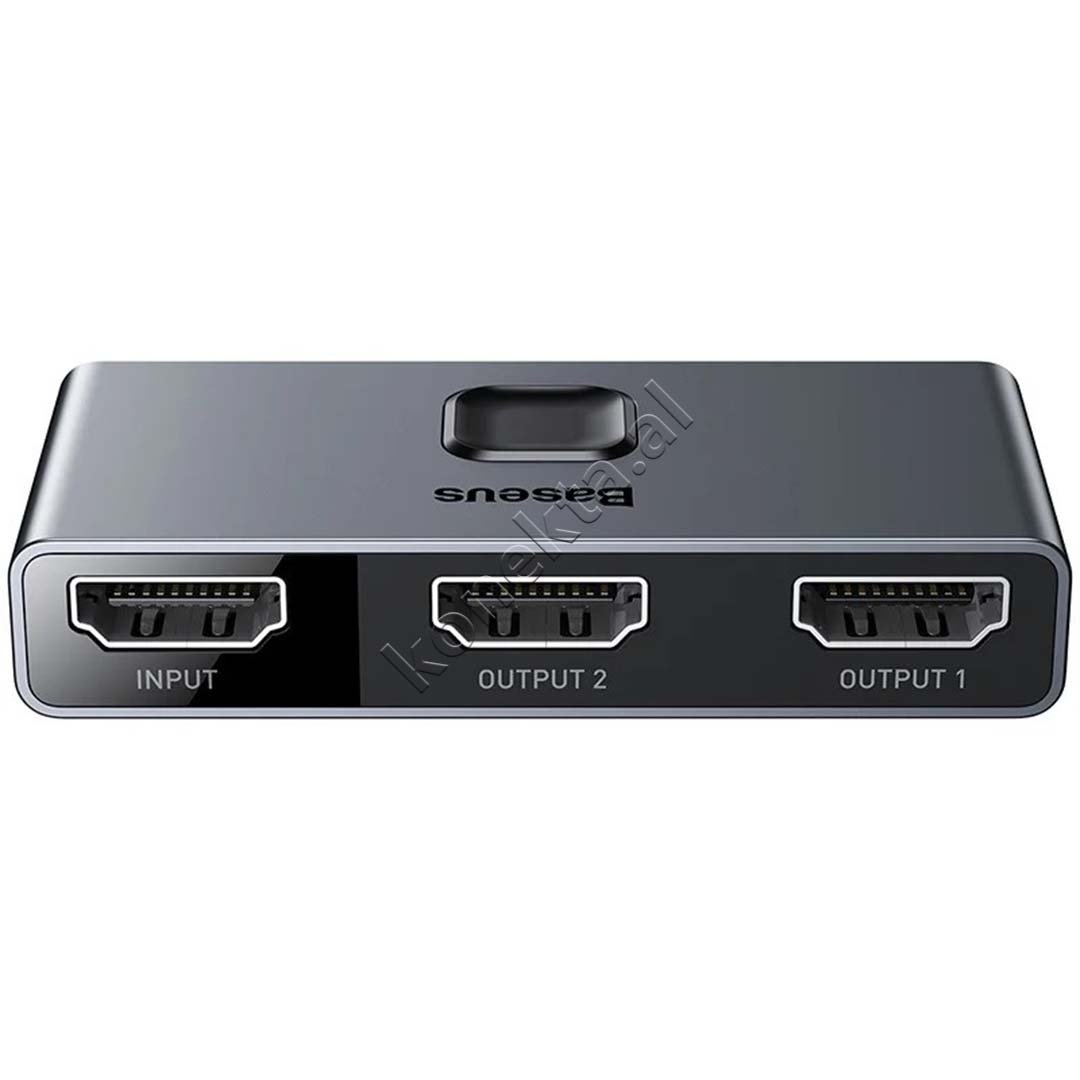 Baseus HDMI Switcher Matrix 4K HD, Grey - Thumbnail 2