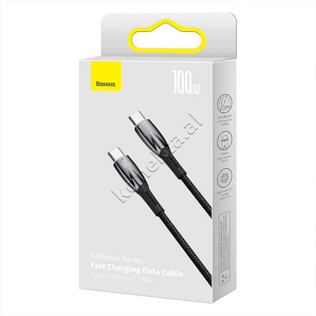 Baseus Type-C Charging Cable, 100W, 1m, Black - Thumbnail 9