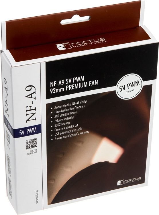 Noctua NF-A9 5V PWM Fan, 92 mm - Thumbnail 6
