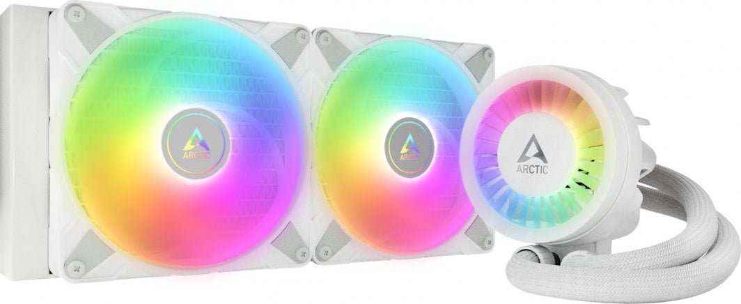 Arctic Liquid Freezer III 280 A-RGB Cooler, White - Image 1