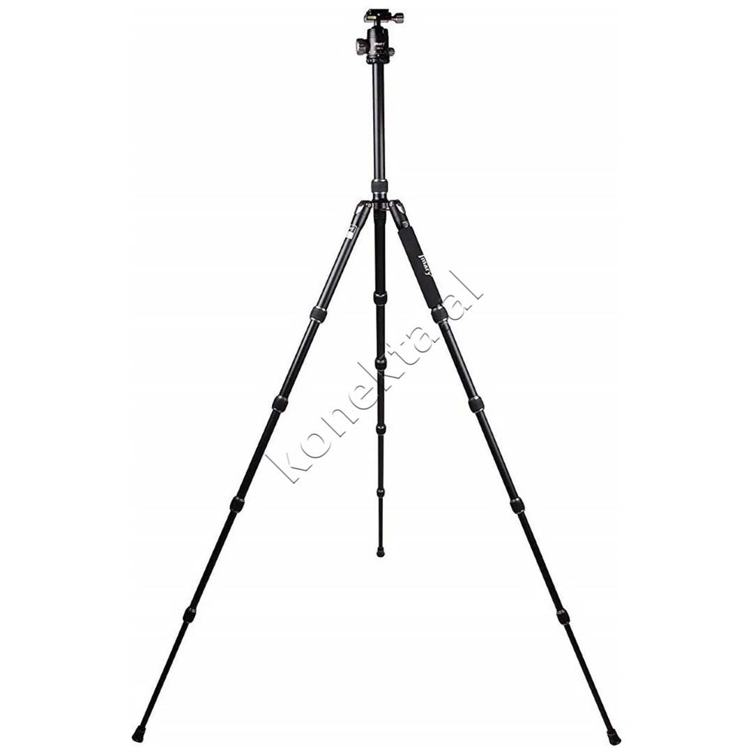 Jmary Trekëmbësh Tripod Profesional me Kokë Hidraulike i Çmontueshëm si Monopod dhe Gjatësi e Kënd Të Gradueshëm për Kamera, Telefon, Tablet, GoPro, SLR - Thumbnail 2
