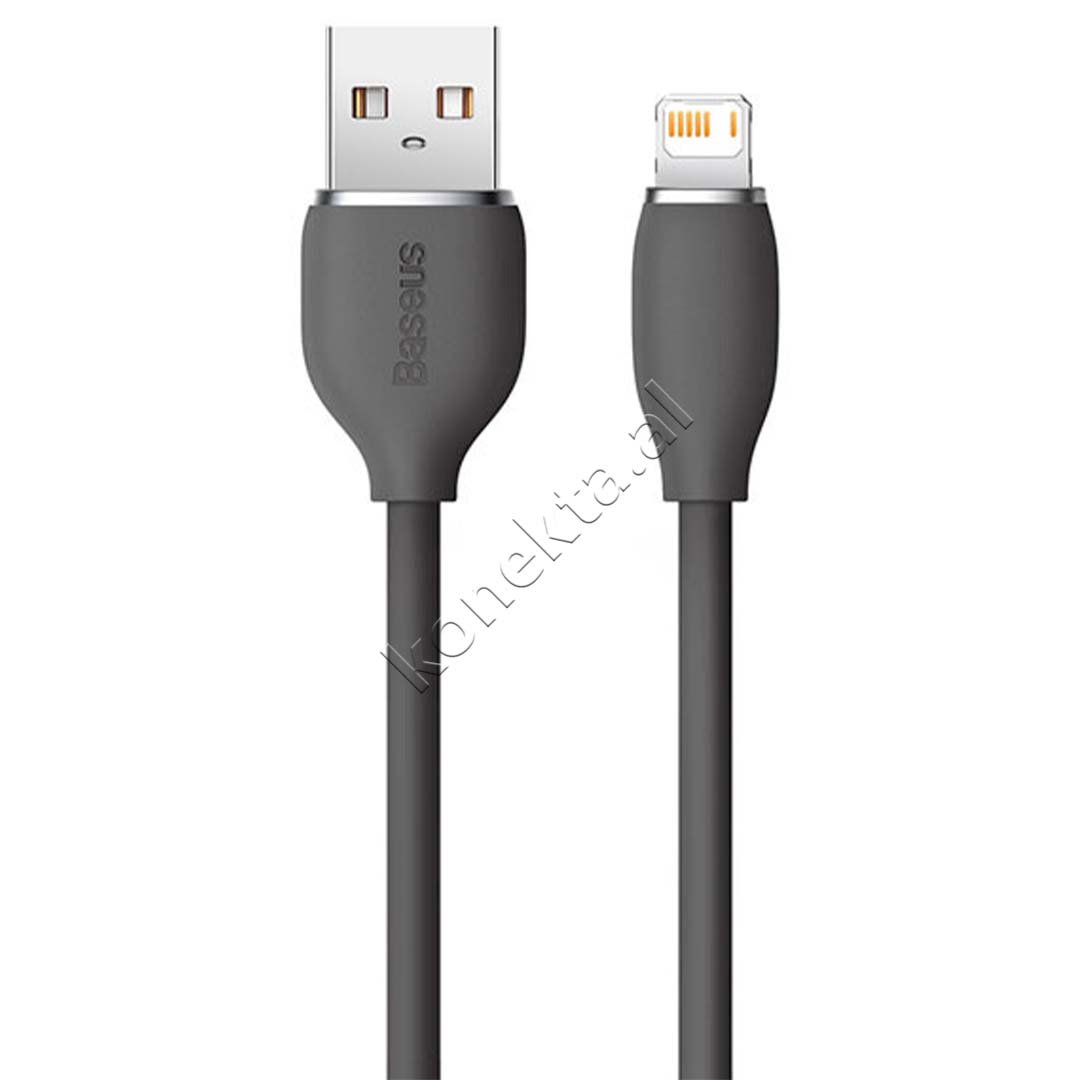 Baseus USB to Lightning Charging Cable, 2m, Black - Thumbnail 2
