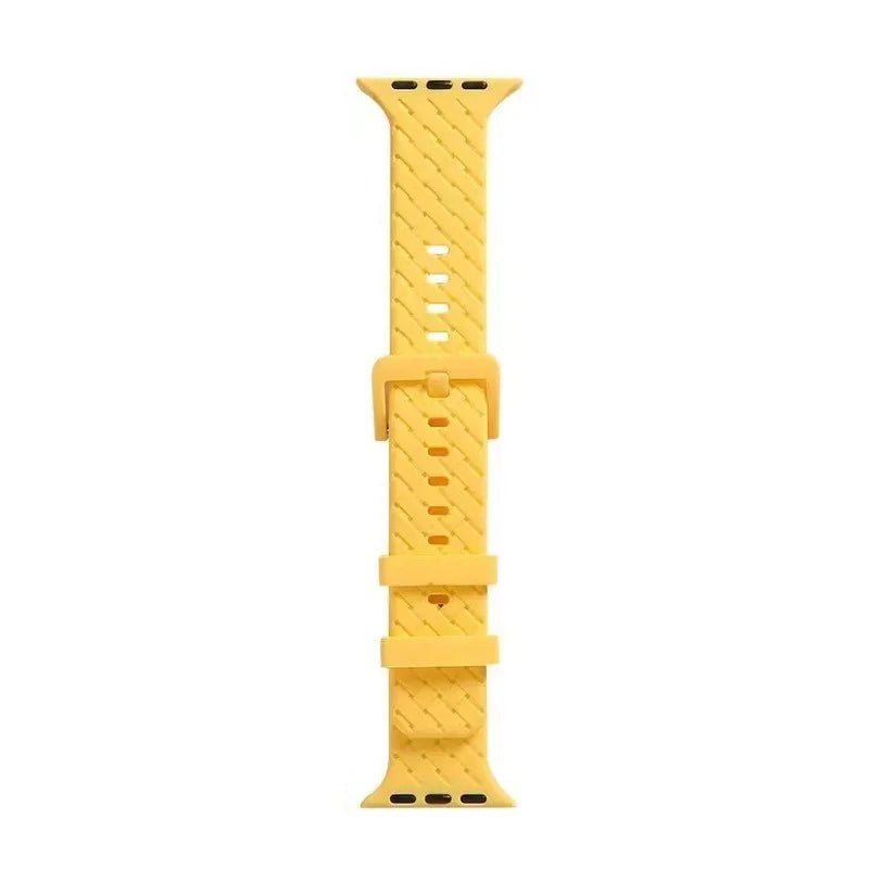 Apple Watch Silicone Strap ZigZag, Yellow, 38/40/41MM - Image 1