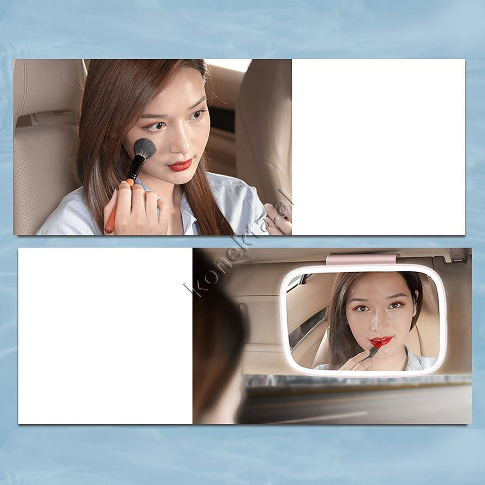 Baseus Delicate Queen Car Makeup Mirror with Light - Thumbnail 13