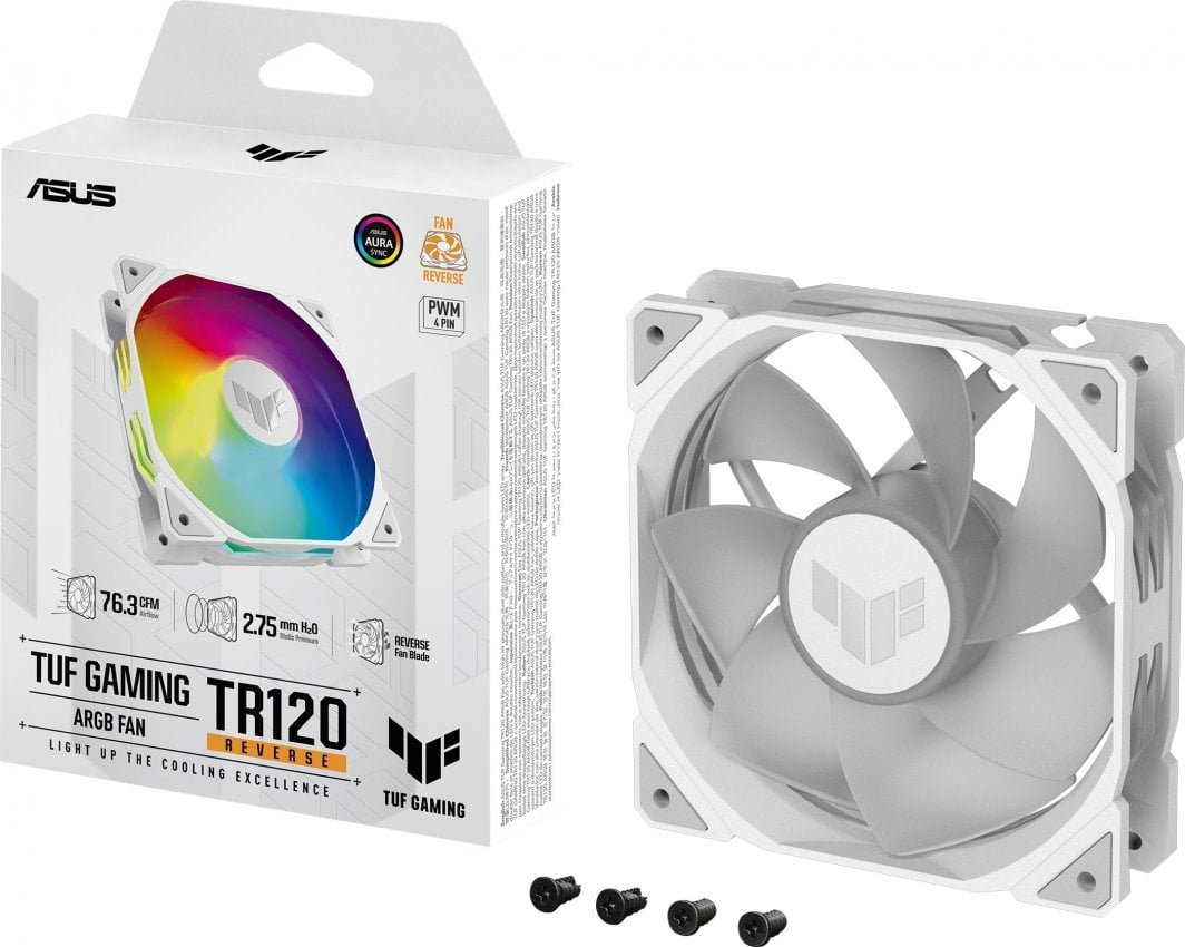 ASUS TUF Gaming TR120 ARGB Reverse Cooler, 120 mm - Thumbnail 9