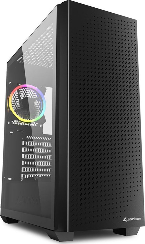 Sharkoon VS9 ARGB Case, Black, Midi Tower - Image 1